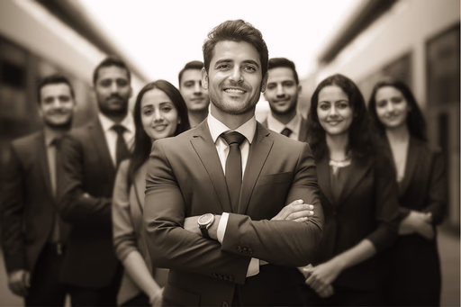 A group of executives during a training session